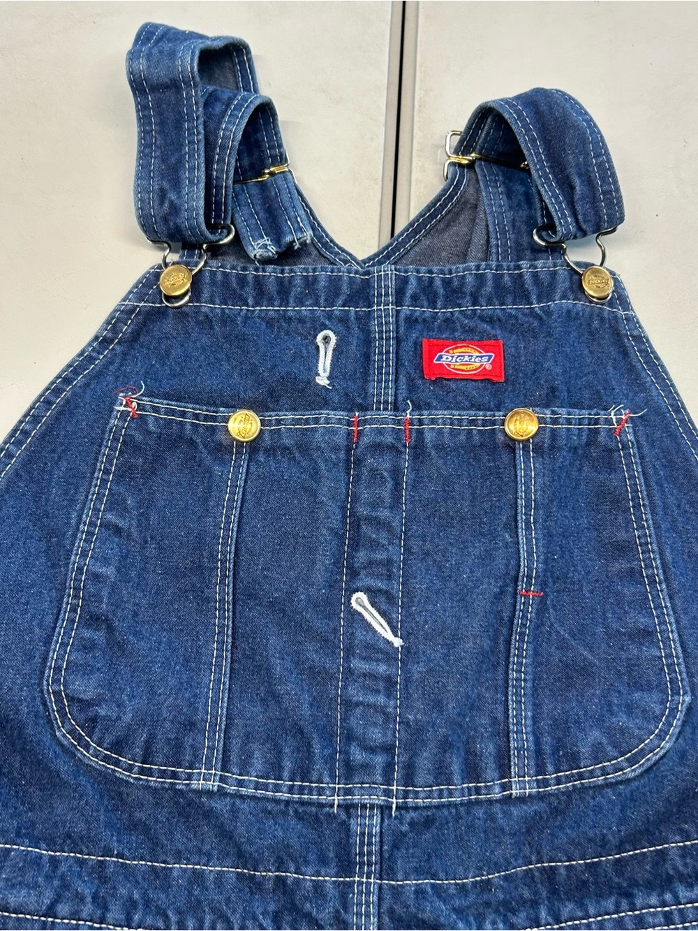 Dickies Navy Blue Denim Overalls One-Piece